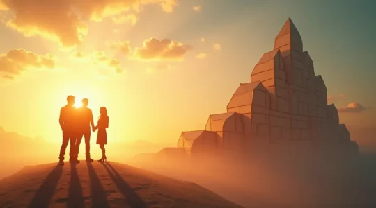 Illustration montrant une startup en croissance avec la structure de gouvernance SAS, symbole d'ambition entrepreneuriale