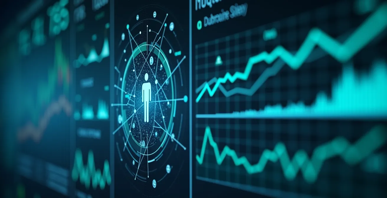 Infographie illustrant les cinq indicateurs clés de la vitalité d'un secteur économique
