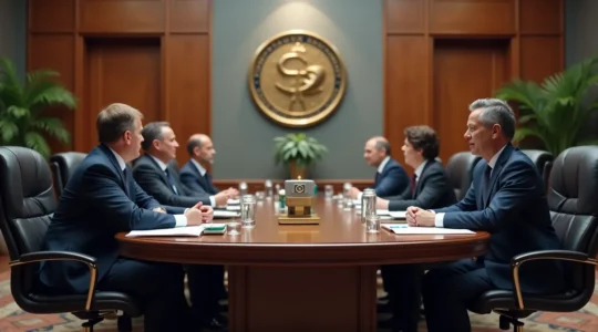 Représentation symbolique d'une gouvernance d'entreprise robuste avec structures hiérarchiques et prise de décision stratégique dans une Société Anonyme