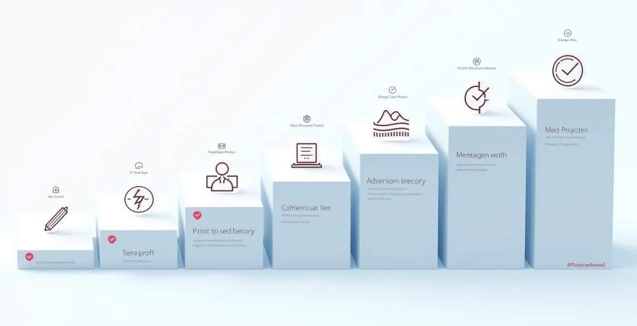 Diagramme visuel montrant la structure narrative classique d'un pitch deck en 10 slides, avec les éléments clés et le flux émotionnel