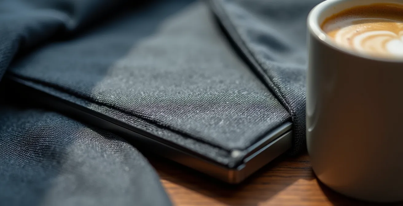 Vue macro de ressources d'entreprise française avec textures et matériaux professionnels